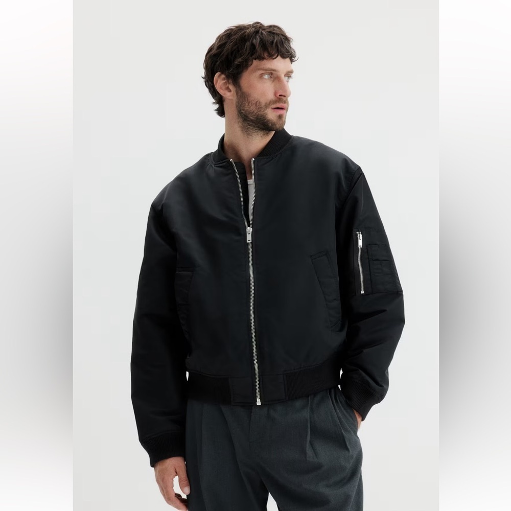 H&M Nylon Bomber Jacket